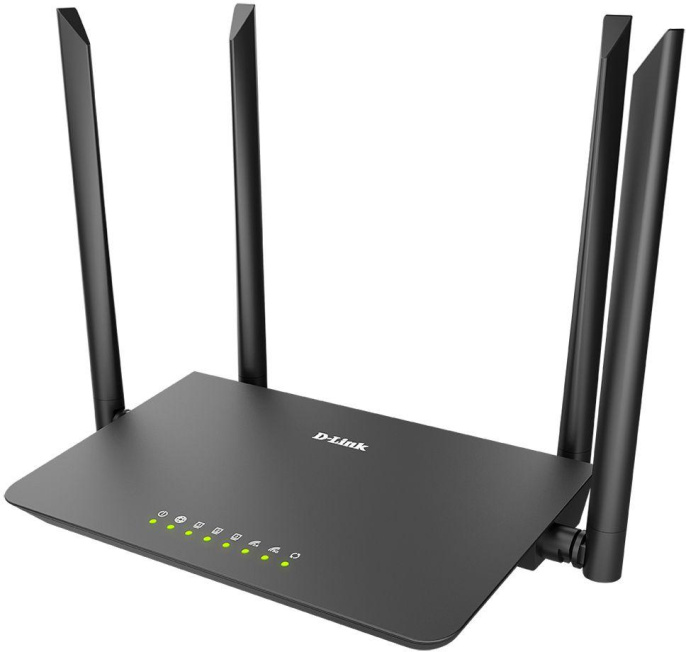 Wi-Fi роутер D-Link DIR-820/RU/A1A, Wi-Fi 5, AC1200, 2.4/5ГГц, 3 LAN, черный