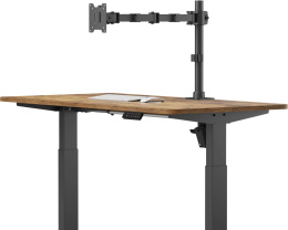 Кронштейн для мониторов Cactus CS-VM-D49-BK, до 49", до 20кг, настольный, поворот и наклон, черный