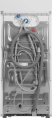 Стиральная машина Electrolux EW6TN5261F, с вертикальной загрузкой, 6кг, 1200об/мин, с английской панелью управления