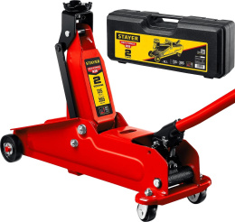Домкрат Stayer Professional 43156-2-K подкатной гидравлический красный/черный