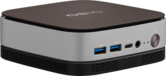 Мини ПК OSIO BaseLine B51i-007 Intel Core i3 1215U, DDR4 8ГБ, 256ГБ SSD , Intel UHD Graphics, без операционной системы, коричневый и серебристый
