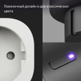 Умная розетка ЯНДЕКС Matter, EU, Wi-Fi, черный [yndx-00540blk]