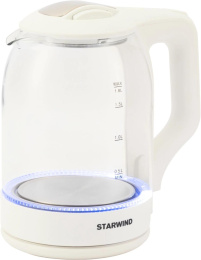 Чайник электрический StarWind SKG1056, 1.8л, стекло