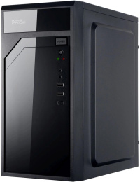 Корпус mATX KINGPRICE KPCC-MN208, Mini-Tower, без БП, черный