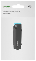 Радиатор для SSD Digma DGRDRM2B черный металл Ret