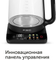 Чайник электрический Red Solution KG1330D 2л. 2000Вт прозрачный/черный корпус: стекло/пластик