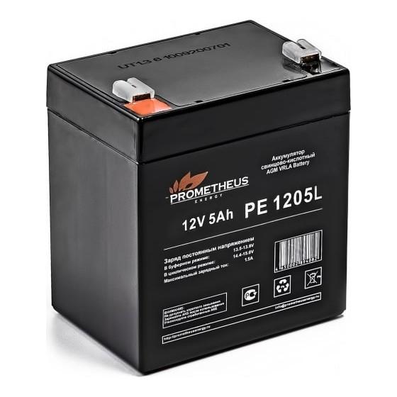Prometheus Energy PE1205L 12V 5Ah аккумулятор свинцово-кислотный {срок службы 10 лет}