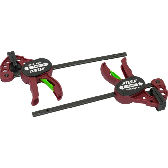 Быстрозажимная струбцина Piher Quick-Micro 10*5.5см 250N 25кг, 2шт М00016046