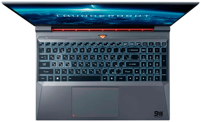 Ноутбук игровой THUNDEROBOT 911 X Wild Hunter G3 Pro, 15.6", IPS, Intel Core i5 13420H 2.1ГГц, 8-ядерный, 16ГБ DDR5, 1ТБ SSD,  NVIDIA GeForce  RTX 5060 для ноутбуков - 8 ГБ, TGP 115Вт,  FreeDOS,  серы