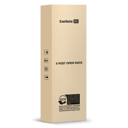 Стойка ExeGate EOR2-42U.1000.BLACK (открытая телекоммуникационная 19", 42U, двухрамная, усиленная, с роликовыми опорами, раздвижная, В2055хШ600х Г(550-790) мм, цвет черный RAL 9004) EX301164RUS