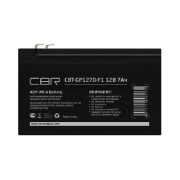 CBR Аккумуляторная VRLA батарея CBT-GP1270-F1 12В 7Ач , клеммы F1