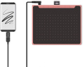 Графический планшет Huion Inspiroy RTS-300 Pink перо/5080LPI/300 PPS/6 клавиш/8192 уровней нажатия/раб.пов. 160*100/USB-A