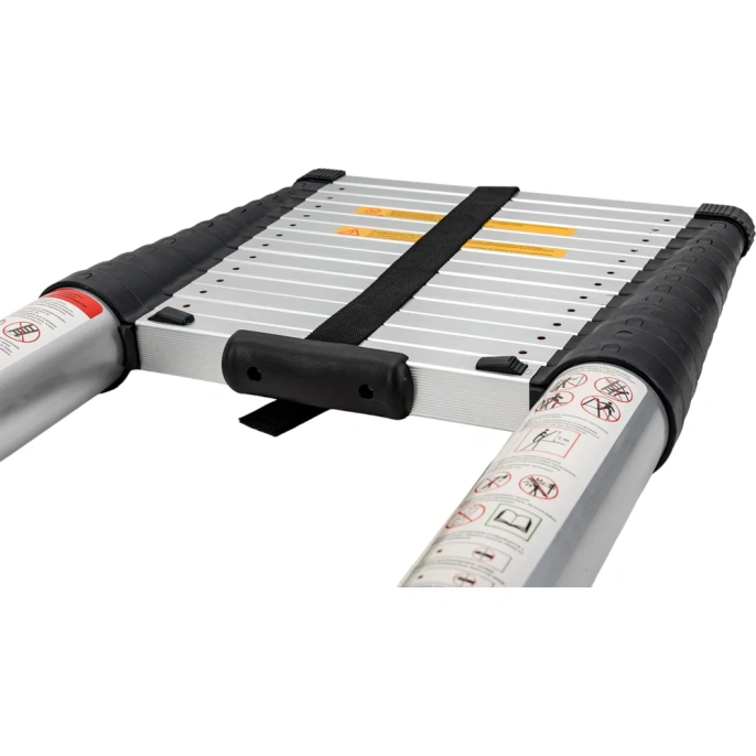 Лестница телескопическая алюминиевая, 4, 4м, 15 ступеней, Gigant LT-01 1x15