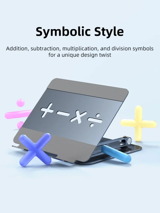 Регулируемая эргономичная подставка CABLETIME CS18G (CT-LS08-AG) – складная, устойчивая, для ноутбуков