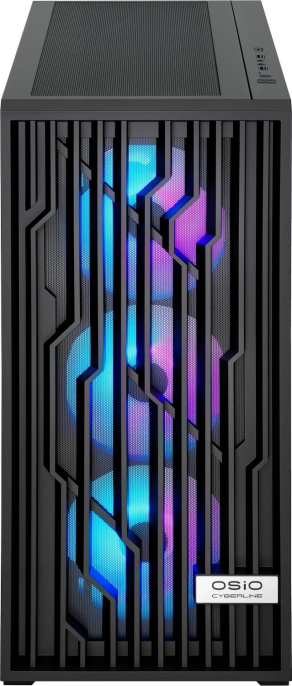 Компьютер OSIO CyberLine C59i Intel Core i5 12400F,  DDR4 16ГБ, 1ТБ SSD, NVIDIA GeForce RTX 3050 - 6 ГБ,  без операционной системы,  черный [с59i-001b]