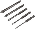 Набор сверл DEKO DH05-4, по керамике, шестигранный, 5шт [065-0535]