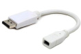Cablexpert Переходник miniDisplayPort - DisplayPort, 20F/20M, длина 16см, белый A-mDPF-DPM-001-W