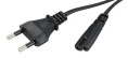 Кабель питания Buro BU-PCAB-1.8-2PIN, IEC C7 2-pin - Евровилка, 1.8м