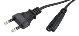 Кабель питания Buro BU-PCAB-1.8-2PIN, IEC C7 2-pin - Евровилка, 1.8м