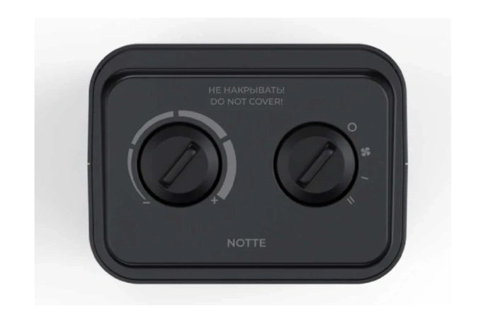 Тепловентилятор Royal Clima Notte RFH-N1500DC-BL,  1500Вт,  с термостатом, 3 режима, черный