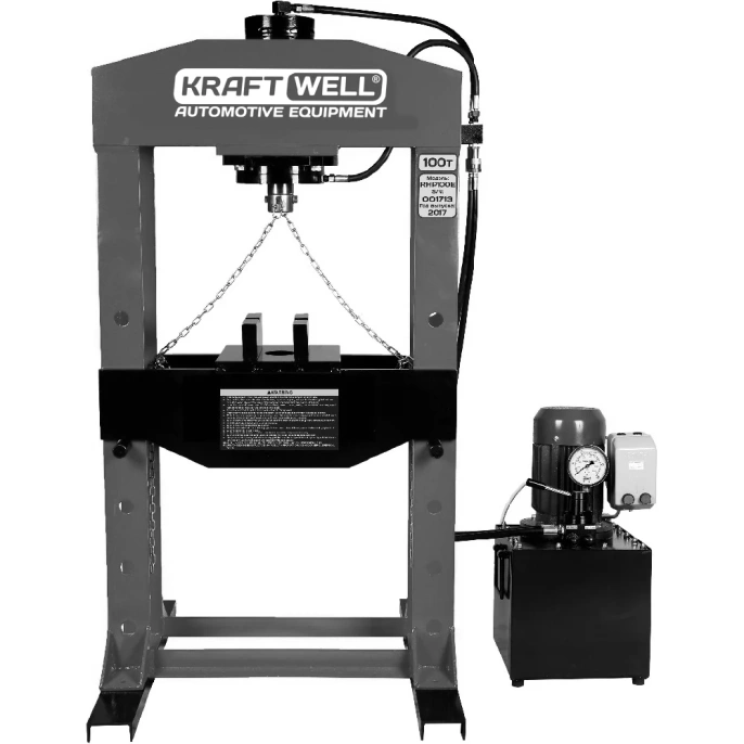 Пресс KraftWell 100 т, сварная рама c электроприводом KRWPR100E