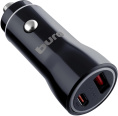 Автомобильное зарядное устройство Buro BUCN1, USB-A, USB-C, 18Вт, 3A, черный [bucn18p110bk]