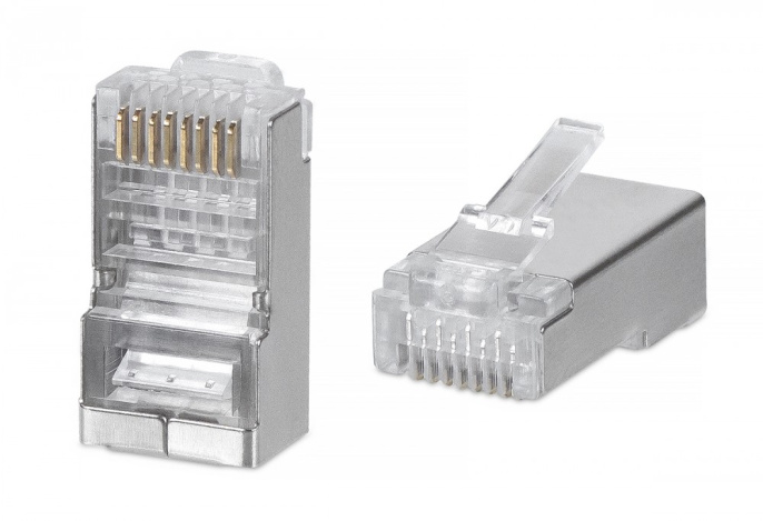 Коннектор Rj-45 Cabeus 8P8C-SH-C6 кат. 6/7 экранированный