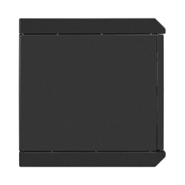 Шкаф телекоммуникационный 10" настенный 6U ExeGate EC-WM-6U.280.G.BLACK (10”, 6U, 350x280x287mm (ШхГхВ), передняя дверь закаленное стекло, пыле- и влагозащита IP23, черный RAL 9004) EX298624RUS