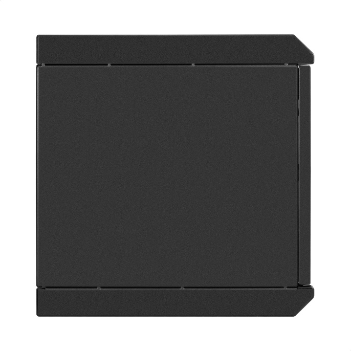 Шкаф телекоммуникационный 10" настенный 6U ExeGate EC-WM-6U.280.G.BLACK (10”, 6U, 350x280x287mm (ШхГхВ), передняя дверь закаленное стекло, пыле- и влагозащита IP23, черный RAL 9004) EX298624RUS