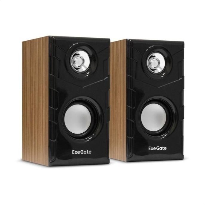 Акустическая система 2.0 ExeGate Tango 316 питание USB, 2х3Вт 6 Вт RMS , 80-20000Гц, светлое дерево, Color Box EX289694RUS