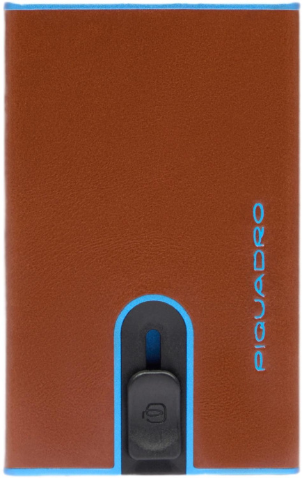 Чехол для кредитных карт Piquadro Blue Square PP4825B2BLR/M каштановый кожа натуральная