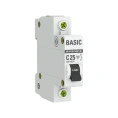 Автоматический выключатель EKF 1P 25А (C) 4,5кА ВА 47-29 Basic mcb4729-1-25C