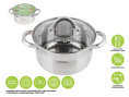 Кастрюля из нерж.стали, 2.6 л, ф 20 x 10 см, STARCOOK, PERFECTO LINEA 50-520100