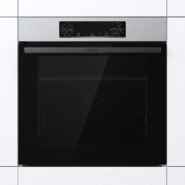 Духовой шкаф электрический Gorenje BOSB6737E06X,  77л,  дверца с 2 стеклами,  нержавеющая сталь/черный