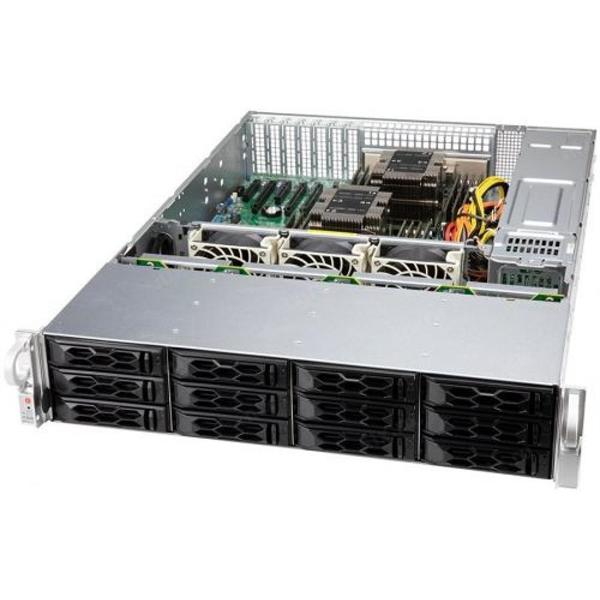 Шасси серверное Supermicro SuperChassis 2U LA26E1C4-R609LP/no HDD 12 LFF/7xLP/2x600W/ 12" x 13", 13.68" x 13", 12" x 10" E-ATX, ATX/Backplane 12xSATA3/SAS3 CSE-LA26E1C4-R609LP