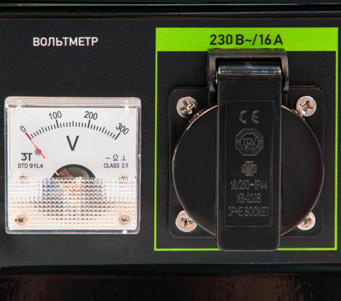 Бензиновый генератор СИБРТЕХ БС-1200, 220 В, 1кВт [94541]