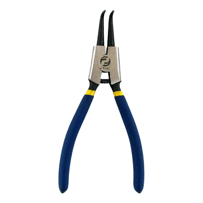 Клещи для снятия наружных стопорных колец CNIC WT0236F 180 мм, изогнутые 29736