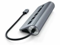 USB-концентратор Satechi Type-C USB Hub & Micro/SD Card Reader. Интерфейс USB-C. 3 порта USB 3.0 , слоты для карты памяти. Цвет серый космос.