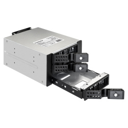 Корзина для HDD ExeGate HS335-02 (универсальная, на 3*3,5"/2.5" SATA HDD, занимает 2*5,25" отсека, RTL) EX291656RUS