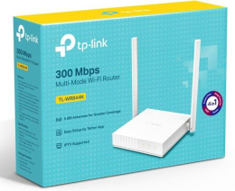 Wi-Fi роутер TP-LINK TL-WR844N, Wi-Fi 4, N300, 2.4ГГц, 4 LAN, белый