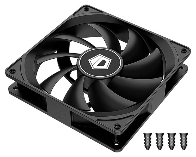 Вентилятор для корпуса ID-Cooling FL-12025K 120х120x25 черный 3-pin 21дБ Ret