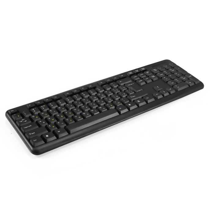 Клавиатура ExeGate Professional Standard LY-331L5 (USB, полноразмерная, влагозащищенная, 104кл., Enter большой, длина кабеля 2,55м, черная, Color box) EX286178RUS