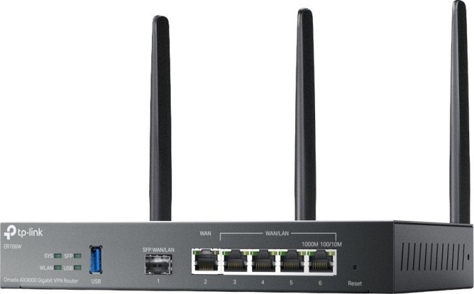 Межсетевой экран TP-LINK Omada ER706W,  черный