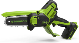 Цепная пила Greenworks G24MCS10 дл.шины:4" 10cm 1аккум. 2Ач ЗУ 2008207UA