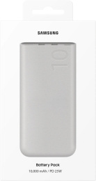 Мобильный аккумулятор Samsung EB-P3401 10000mAh PD3.0 25W 4.8A 2xUSB-C бежевый EB-P3401XURGRU