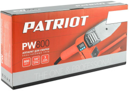 Сварочный аппарат для пластиковых труб Patriot PW 800,  0.8кВт,  до 320°С,  кейс [170302015]