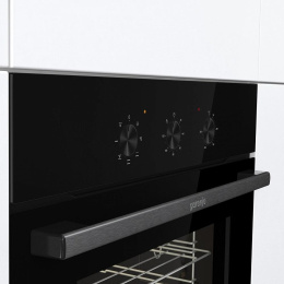 Духовой шкаф электрический Gorenje BO6725E02NBG, 77л, дверца с 2 стеклами, черный
