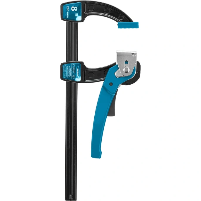 Реечная быстрозажимная струбцина, металлический корпус,рычажный храповый механизм, 8"/200 мм GROSS 20719