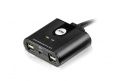 ATEN US224-AT Переключатель, электрон., USB, 2 ПК 2 устройства + клавиатура + мышь, 2 USB A-тип 4 USB A-тип, Male Female, со встроен. шнурами 2х1.2м., USB 2.0