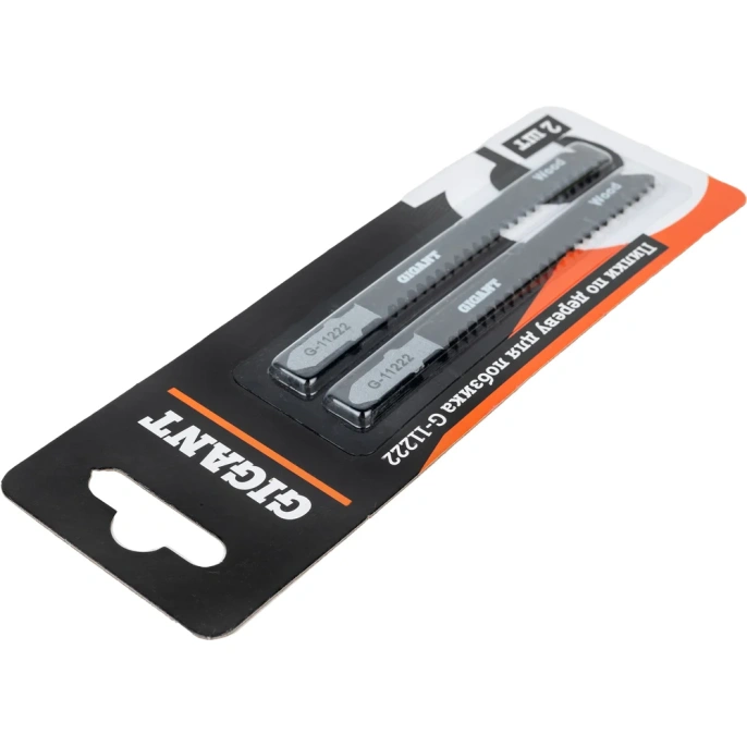 Пилки по дереву для лобзика 2 шт 75х3мм Gigant G-11222